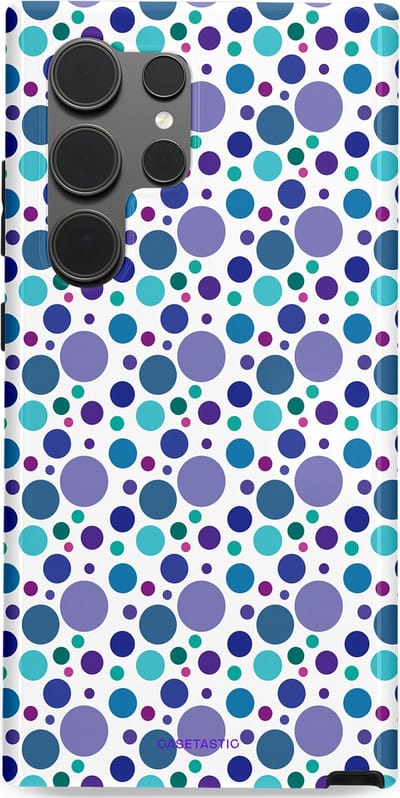 Casetastic Hoesje Geschikt voor Samsung S24 Ultra - Stijlvolle Beschermende Duo-layer Case - Bubble blauw