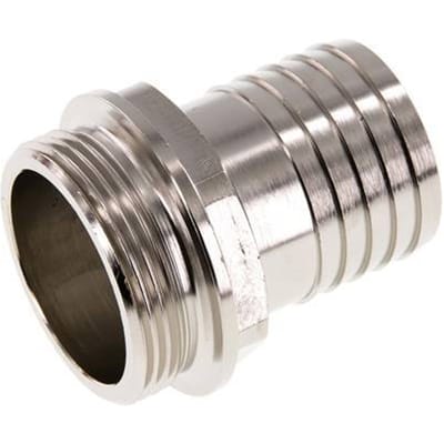 G 1 1/2'' Buitendraad x 38mm Vernikkeld Messing Slangpilaar 16 Bar