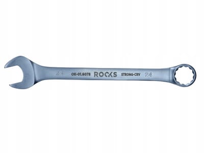 ROOKS Ringsleutel 24 mm - 31CrV3 Staal, Dubbel Chroom