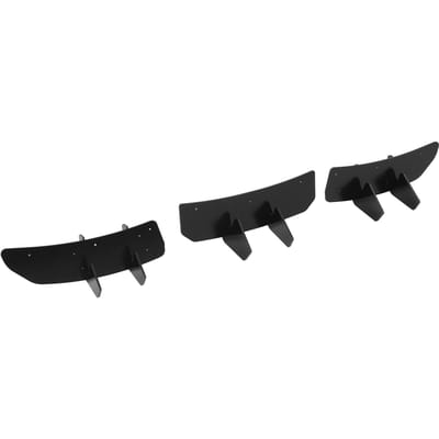 Lèvre de pare-chocs arrière Diffuseur Spoiler Noir Brillant Aspect Sportif Lèvre Séparateur Protecteur Remplacement pour Tesla Model 3 2023 et black
