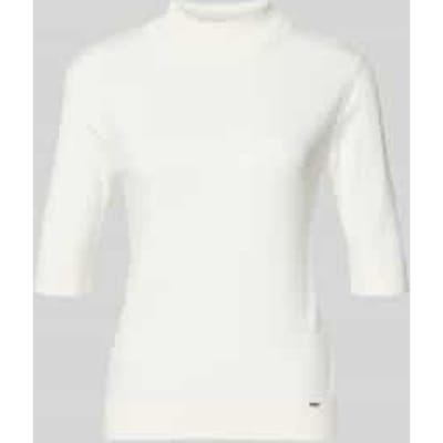 Gebreid shirt met opstaande kraag