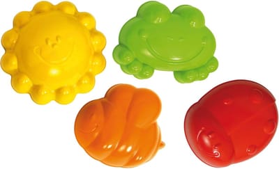 Zandbak Schelp - Zandvormpjes Set - Kunststof - Kleurrijke Dieren - Geschikt voor Binnen en Buiten - Voor Kinderen vanaf 12 Maanden