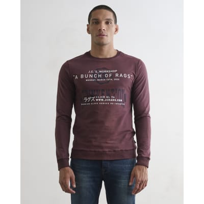 JC Rags Rodman Sweater Huckleberry Taille: S | Pulls Outlet | Homme