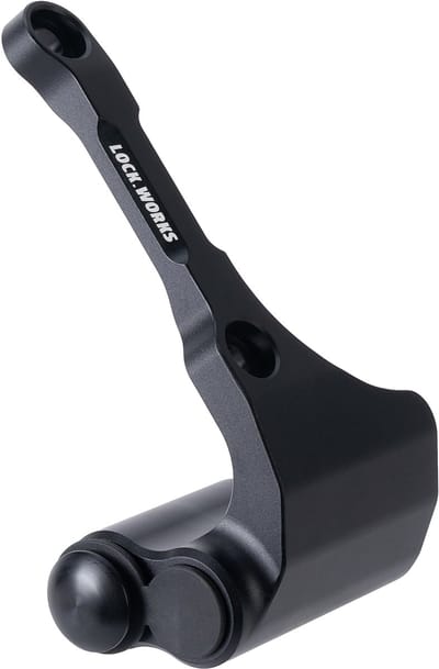 Lock Works Guardian GL80 Zwart (Linkerkant - 80mm) - ART4 - Permanent gemonteerd remschijfslot - Zwart