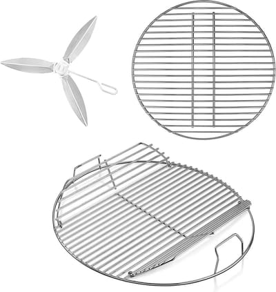 Kookrooster van Denmay voor Weber houtskoolgrill - 4953 cm - Reinigingssysteemset weber bbq accessories