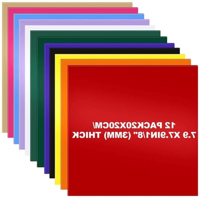 Acrylplaten voor DIY sieraden, knutselen en tentoonstellingsframes (12,2 x 20 cm) - Perfect voor creatief gebruik