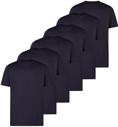 LERROS Heren t-shirt 6 pack Basic