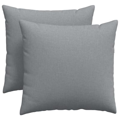 vidaXL - Zitkussens - 2 - st - Stof - Lichtgrijs - 45 - x - 45 - cm