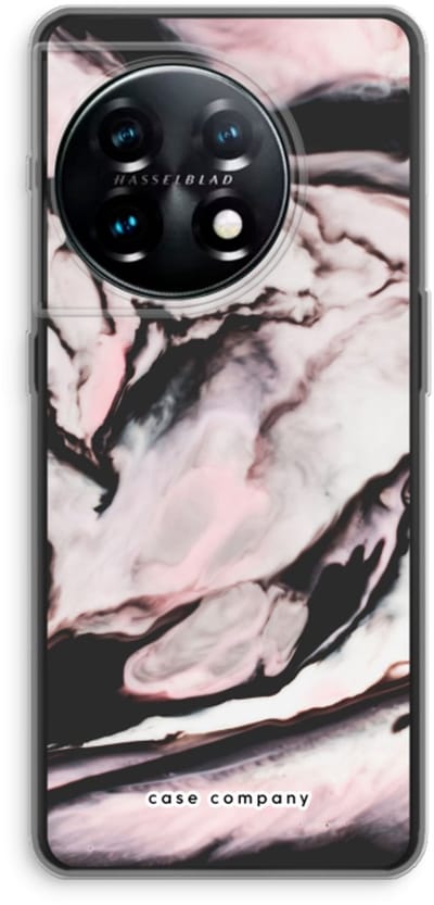 Case Company® - Hoesje geschikt voor OnePlus 11 hoesje - Roze stroom - Soft Cover Telefoonhoesje - Bescherming aan alle Kanten en Schermrand