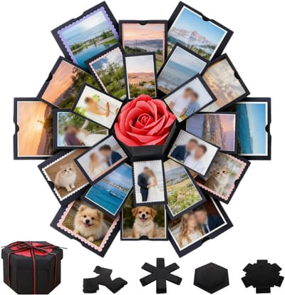 Creatieve Explosie Surprise Box voor Foto's, Scrapbooking en Cadeaus - Perfect voor Kerst, Verjaardag en Valentijnsdag
