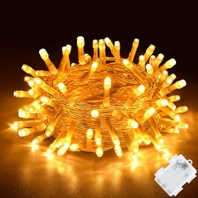 SnelShoppen - Fairy lights op batterij 2m met 20 LED's - IP65 Waterproof Koperdraad Lichtslinger - Perfect voor Tuin, Kamers, Flessen, Kerst en Hallow
