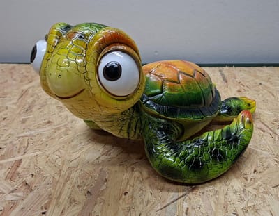 Kleurrijke Zeeschildpad beeld – Oceaan Decoratie – XXL Formaat 34 cm – Schattig & Gedetailleerd