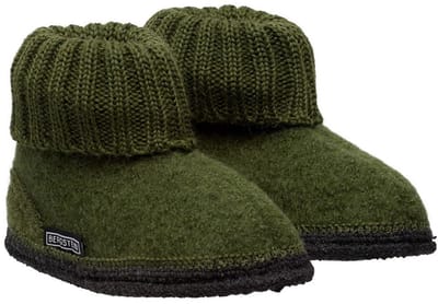Bergstein Cozy Sloffen - Pantoffels voor dames, heren en kinderen - 100% Zuiver scheerwol - Forest