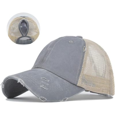 Gewassen Katoen Mesh Ademende Baseballpet Gemaakt Oude Gescheurde Lichte Vizierpetten Mannen En Vrouwen Trendy Lente En Zomer Vintage Hoed Adjustable