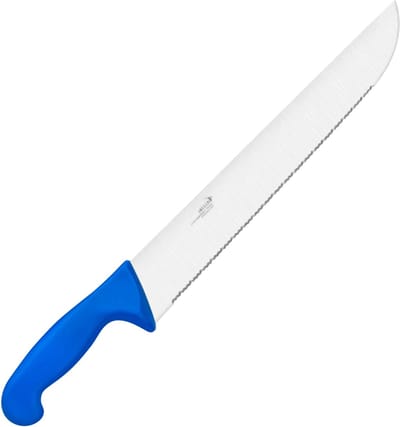Déglon Visfileermes – Microgetand Lemmet – Blauw Handvat – 33 cm – Voor Grote Vissen