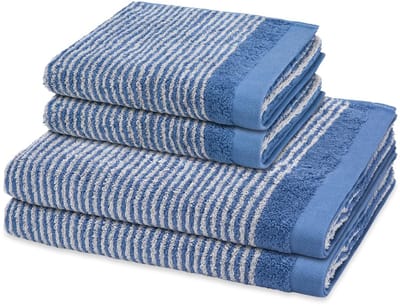 Ross Sonstiges 2 X handdoek 2 X douchehanddoek - in set 4 pack Stripes
