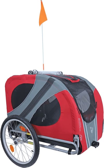 Doggyride Fietskar Novel 20 Rood/Grijs Cabin Only