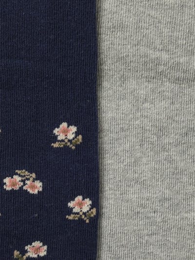 Vertbaudet Set van 2 panty's voor babymeisjes, effen en met bloemmotieven