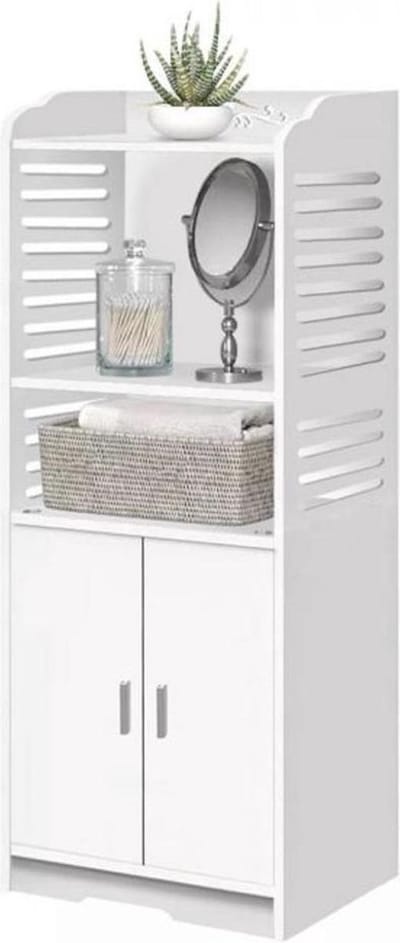 EASTWALL badkamermeubel – luxe badkamerskast – elegante kast - slaapkamer meubel - wit – H100xB40xD30cm