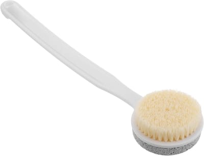 Voetvijl Met Handvat - Eeltverwijderaar Puimsteen - Voetverzorging Thuis - Wasbaar Dubbelzijdig - 34 cm Lengte - Multi