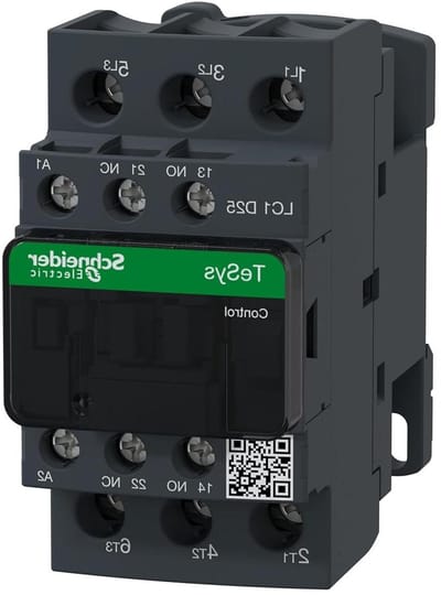 Magneetschakelaar - Contactor Schakelaar - Motorbesturing - Energiezuinig spoel - 25 Ampère - Grijs