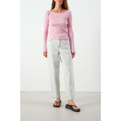 American Vintage Falyday Jumper Rose Poudree Chine Größe: S | Longsleeves Outlet | Damen | Rosa