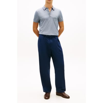 Tommy Hilfiger Performance Smart Casual Polo Shirt Navy Iris/white Taglia: XXL | Polo Outlet | Uomo | Blu
