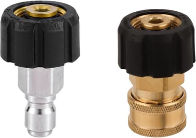 Hogedrukreinigeradapter set M22-14mm naar 3/8 inch - Snelkoppelingen - Hogedrukreinigerslang - 2 stuks