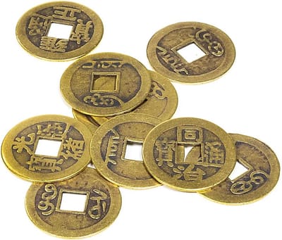 Chinese Feng Shui - Geluksmunten set van 10
