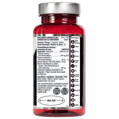 Lucovitaal Super Lijnzaad Olie 1000 mg Omega 3-6-9 - 3 x 60 capsules - Voordeelverpakking