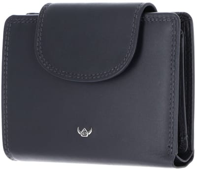 Golden Head Leren portemonnee Polo RFID Protect Kombischeintasche mit Riegel 1237 Marineblau donkerblauw
