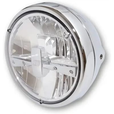 Motorfiets met geleide koplamp Highsider Reno Type 3 7"
