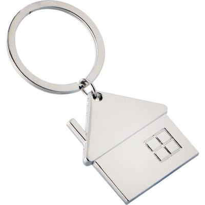 Mannen Cartoon Huis Met Raam Sleutelhanger Vrouwen Schattige Sleutelhanger Creatieve Sleutelhanger Charm Feestcadeaus white