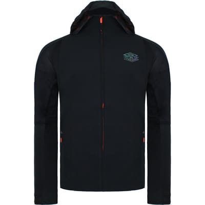 Umbro Lange Mouw Zip Up Zwart Pro Training Heren Elite Hybride Jas 65840G CMM
