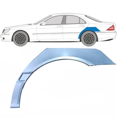 Reparatiepaneel achterspatbord voor Mercedes S-Class W220 1998-2005 / Links