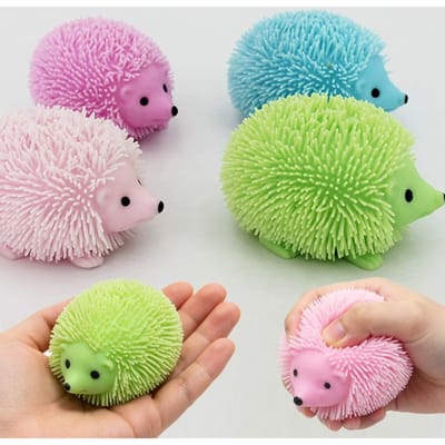 Egelballen Glitter Sensorisch Fidget Speelgoed voor Volwassenen Grappig Schattig Knijp Stressverlichtend Speelgoed Verjaardagsfeestje Bedankjes Pinata Vulling green