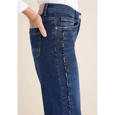 Jeans met gallonstrepen