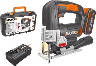 Professionele 20V Accu Decoupeerzaag met Afzuigadapter voor Hout, Aluminium en Kunststof