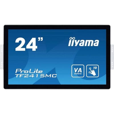 Iiyama ProLite TF2415MC Touchscreen monitor Energielabel: F (A - G) 60.5 cm (23.8 inch) 1920 x 1080 Pixel 16:9 16 ms HDMI, VGA, DisplayPort, RJ45,