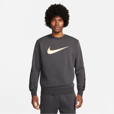 Nike Repeat Sweater - Grijs/Goud - Maat XL - Unisex