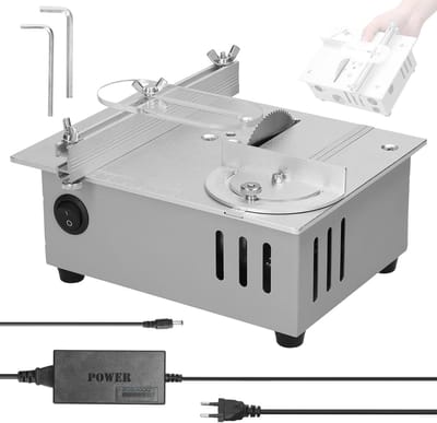 Mini Tafelzaag – 96W Precisiezaag – 9000rpm – Verstelbare Zaaghoogte – Voor Modelbouw & DIY