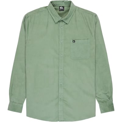 Quiksilver Smoke Trail Cord Overhemd Met Lange Mouwen Groen 2XL Man