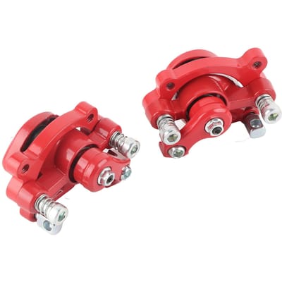 2 STUKS Remklauw Voor en Achter Vervanging voor 47cc 49cc 2-takt Pocket Bike Mini Dirt Bike red
