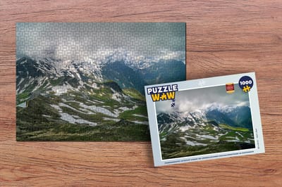 Puzzel Panoramatic uitzicht vanaf de Großglockner Hochalpenstraße in Oostenrijk - Legpuzzel - Puzzel 1000 stukjes volwassenen