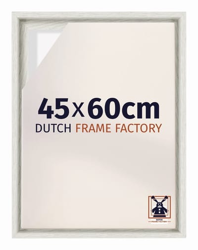 Baklijst 45x60 cm - White Wash - Geschikt voor Canvasdoek - MDF Baklijst Lausanne