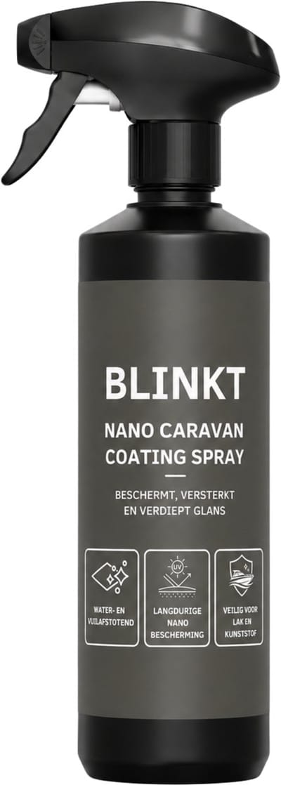 Caravan Coating Spray - Caravan Wax - Nano Bescherming tegen Vuil, Water & UV - Veilig voor Gelcoat, Lak & Kunststof - 500ml - BLINKT