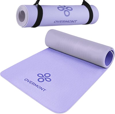 Premium TPE yogamat met draagriem - 183 x 61 x 08 cm - extra dikke oefenmat - milieuvriendelijk - antislip - anti-scheur - pilates - gymnastiekmat - thuis - dames