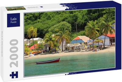 Legpuzzel Dorp Martinique - Landschap Puzzel - Ontspannen Tijd Verdrijven - Gedetailleerd Ontwerp - 2000 Stukjes - Kleurrijk