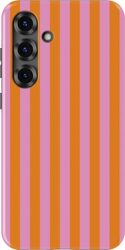 DripCase Gestreept Hoesje Samsung Galaxy S25 Plus | Backcover met Mag | Stripes Motief | Trendy Case Samsung Galaxy S25 Plus met Strepen Bubble Beam