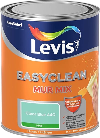 Levis - Easyclean Mur Mat Mix - Clear Blue A40 - Mengverf - 1 L